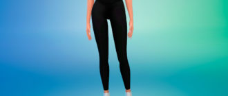 Спортивные леггинсы с высокой талией для Симс 4 – фото 1