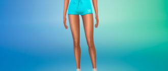 Спортивные шорты для девушек Adidas для Симс 4 – фото 1