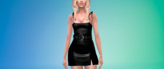 Топ на тонких бретелях для девушек для Симс 4 – фото 1