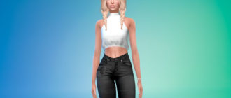 Топ Sateen для Симс 4 – фото 1