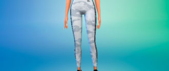 Женские леггинсы Adidas для Симс 4 – фото 1
