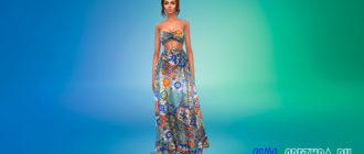 Женский наряд в стиле бохо для Симс 4 – фото 1