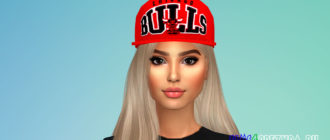 Бейсболка Chicago Bulls для Симс 4 – фото 1