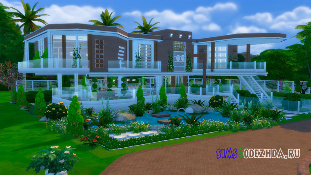 Дом Modern Oasis 16 – для Симс 4 – фото 1