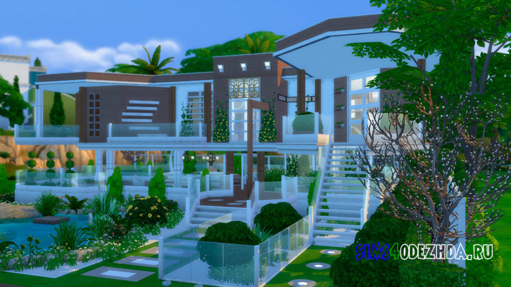 Дом Modern Oasis 16 – для Симс 4 – фото 3
