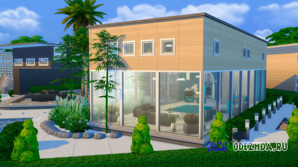 Дом Modern Oasis 3 – для Симс 4 – фото 2