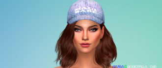 Кепка City Babe для Симс 4 – фото 1