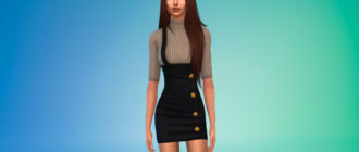 Комбинезон со свитером для Симс 4 – фото 1