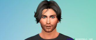 Мужская прическа OE0111 для Симс 4 – фото 1