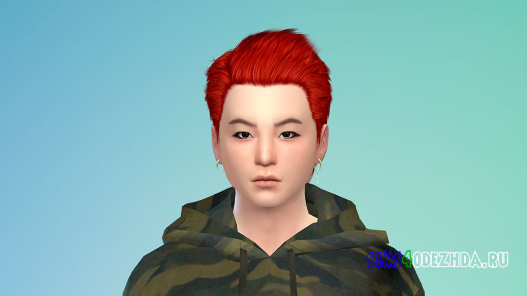 Мужские волосы DeAngelo для Симс 4 – фото 2