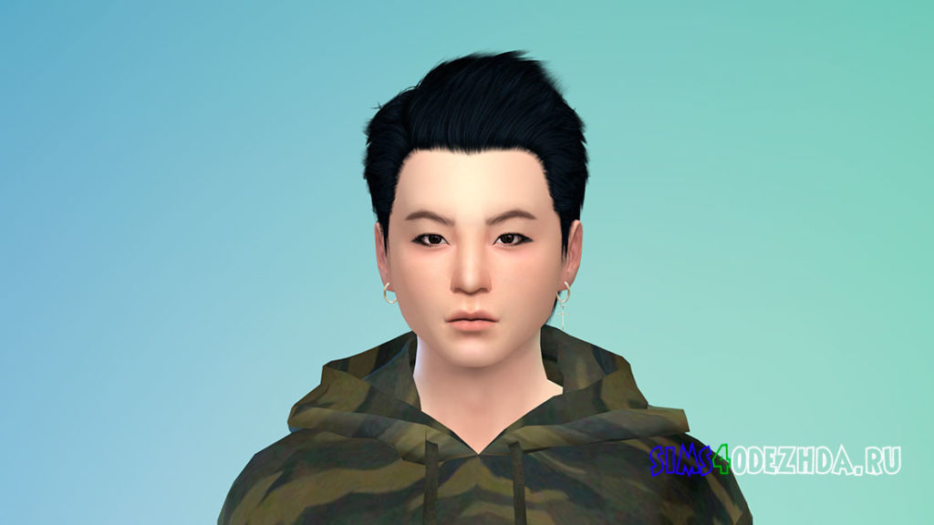 Мужские волосы DeAngelo для Симс 4 – фото 3