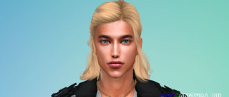 Мужские волосы OS0306 для Симс 4 – фото 1