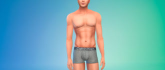 Мужской оверлей скин R skin 8 для Симс 4 – фото 2