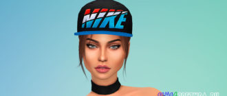 Стильная бейсболка для Симс 4 – фото 1