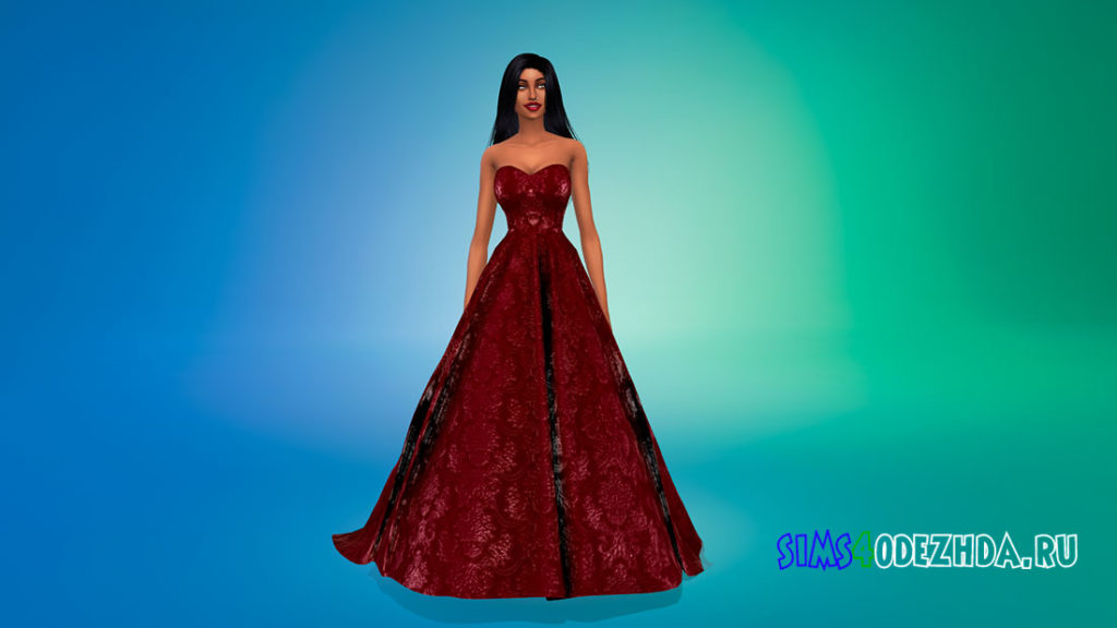 Свадебное платье 11 для Симс 4 – фото 2