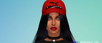 Унисекс кепка Puma для Симс 4 – фото 1