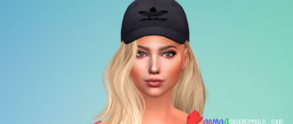 Женская кепка Adidas для Симс 4 – фото 1