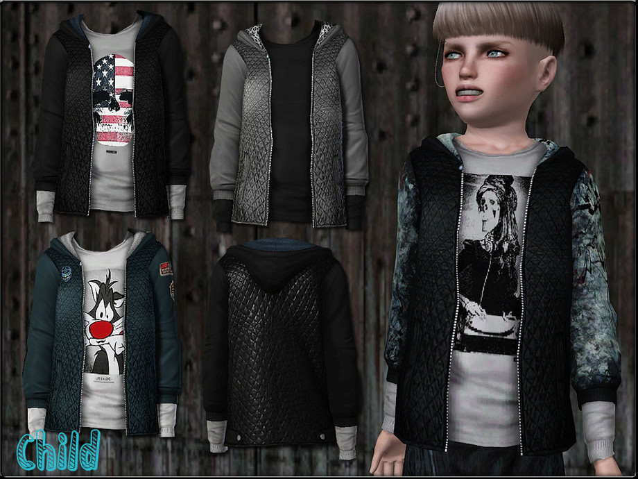 Куртка для мальчиков для Симс 3