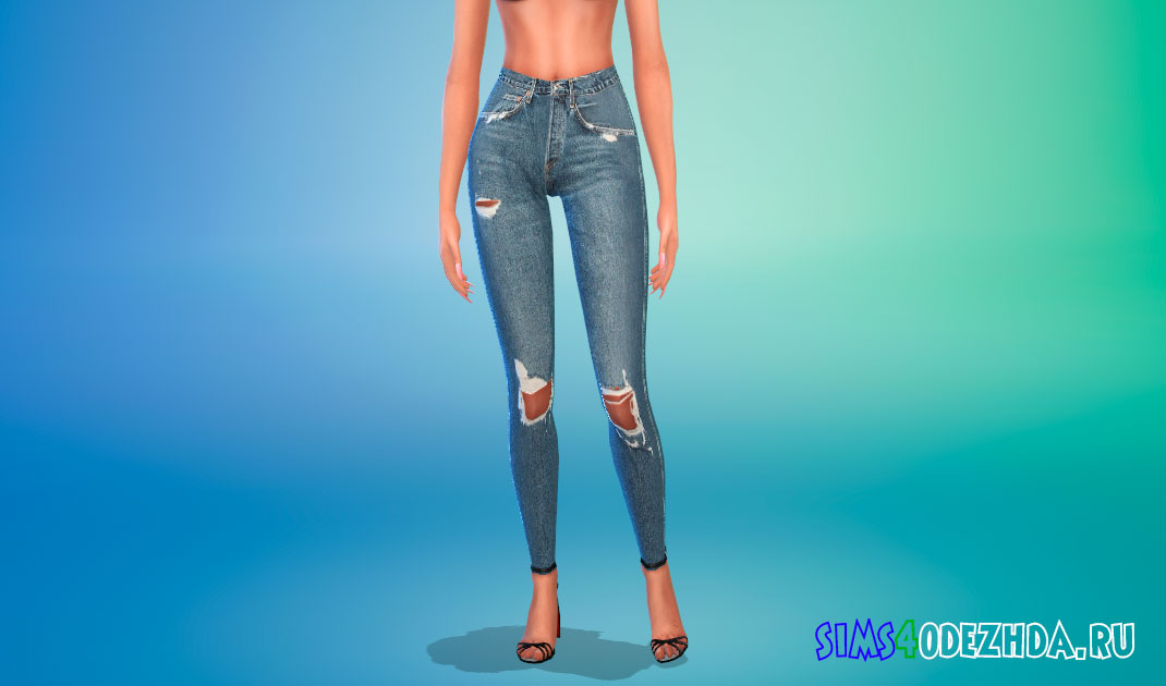 Рваные джинсы 187 для Симс 4 – фото 1