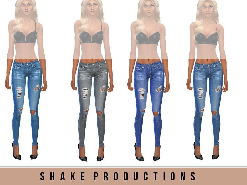 Джинсы SET27-2 для Симс 4