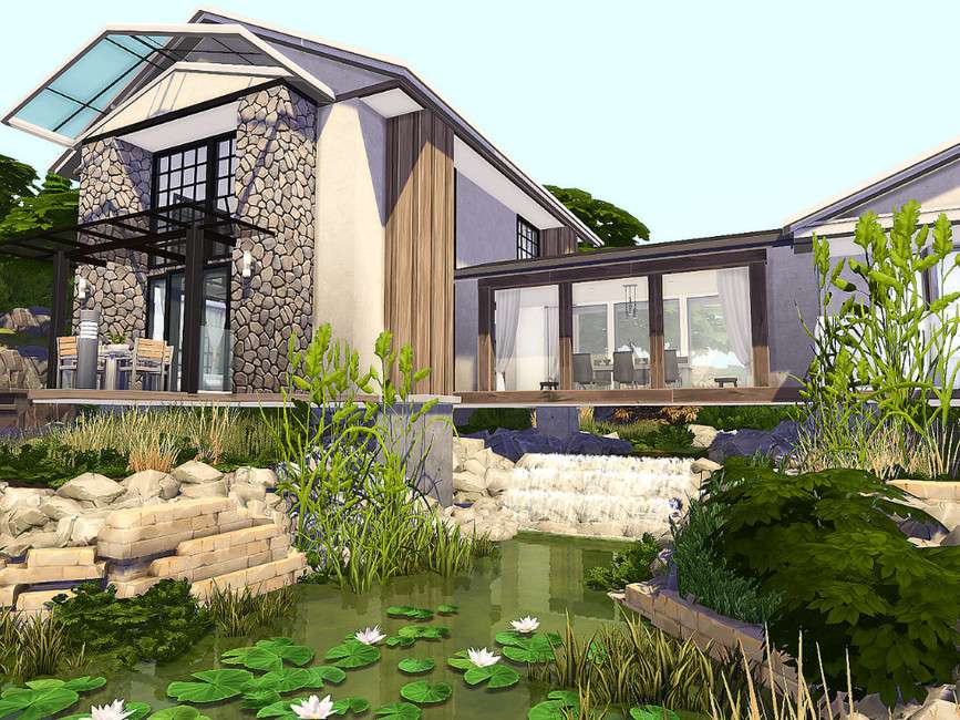 Дом у озера для Симс 4 - фото 3