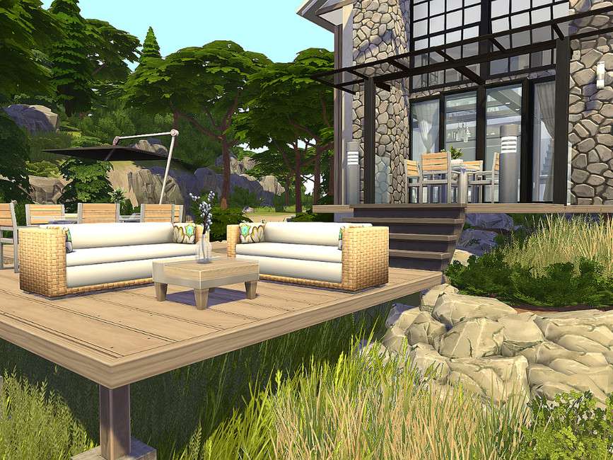 Дом у озера для Симс 4 - фото 5