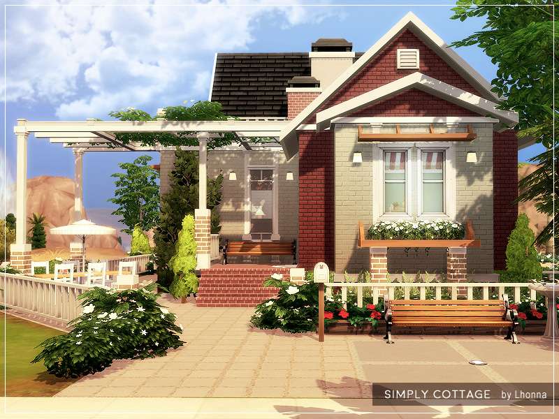 Простой коттедж для Симс 4 - фото 2