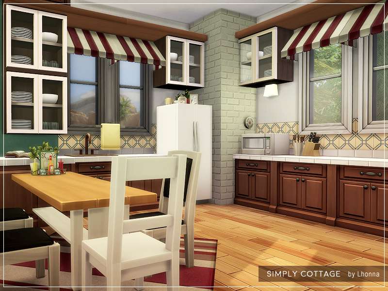 Простой коттедж для Симс 4 - фото 5