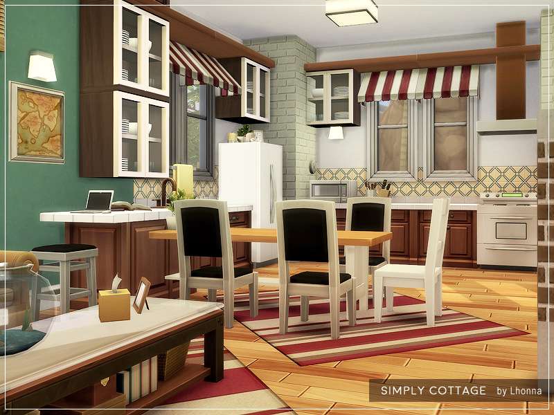 Простой коттедж для Симс 4 - фото 6