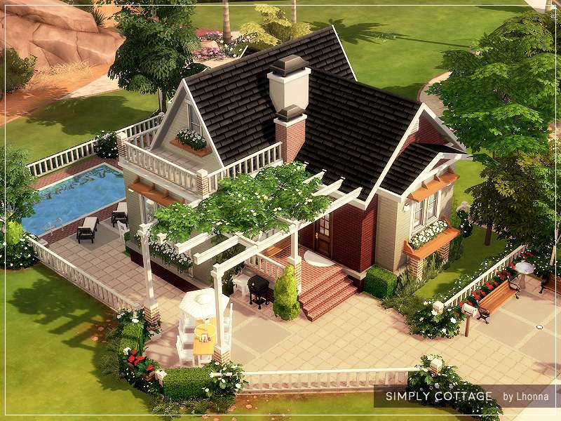 Простой коттедж для Симс 4 - фото 7