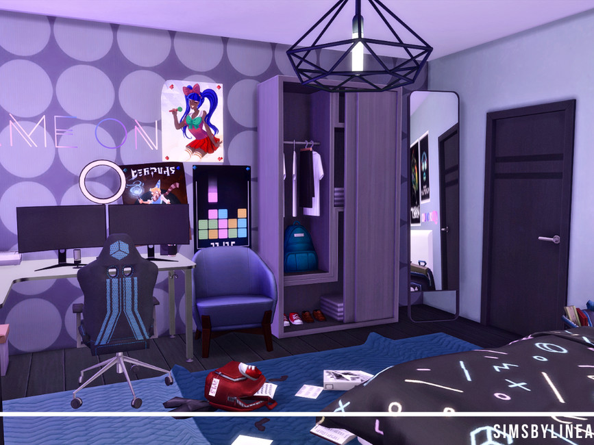 Спальня геймера для Симс 4 - фото 2