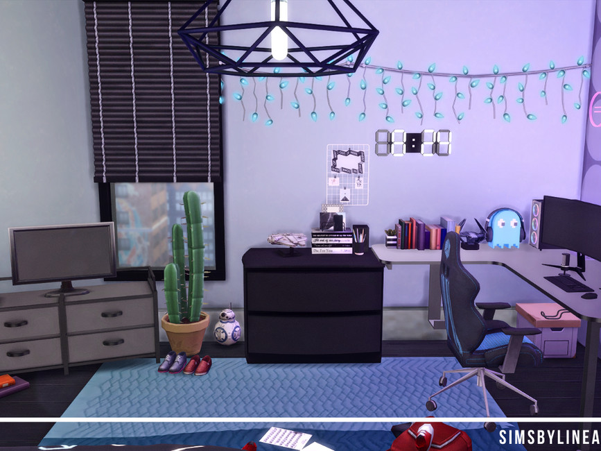 Спальня геймера для Симс 4 - фото 4