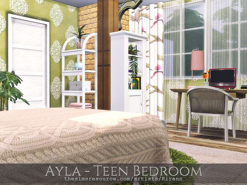 Спальня подростка Ayla для Симс 4 - фото 4