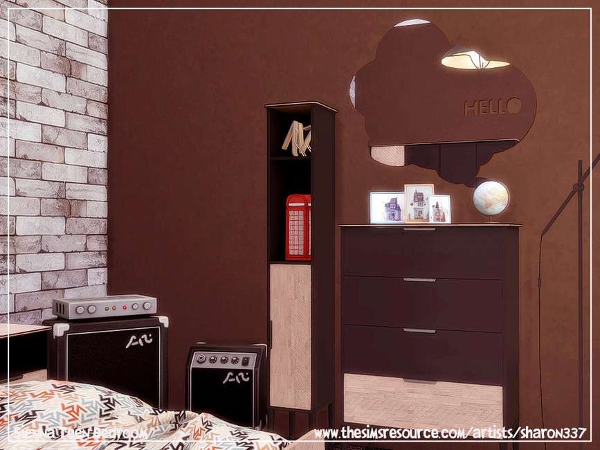 Спальня подростка Sienna для Симс 4 - фото 3