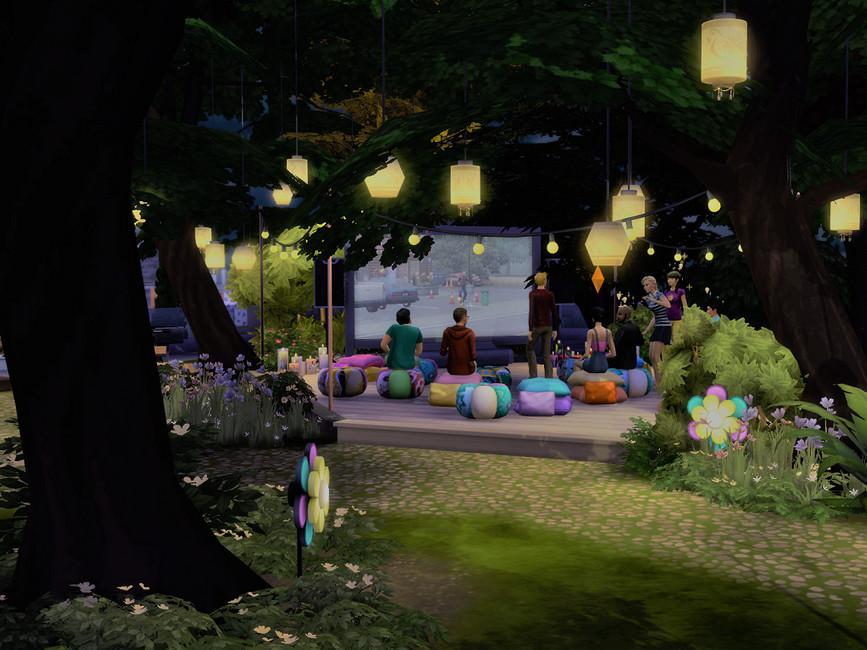 Открытый кинотеатр для Симс 4 - фото 5