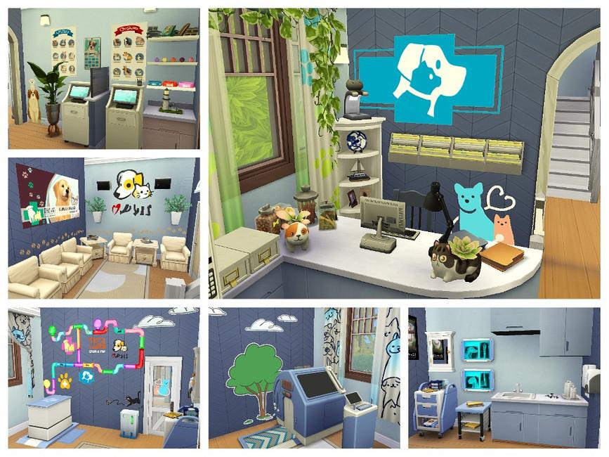 Маленькая ветеринарная клиника для Симс 4 - фото 6