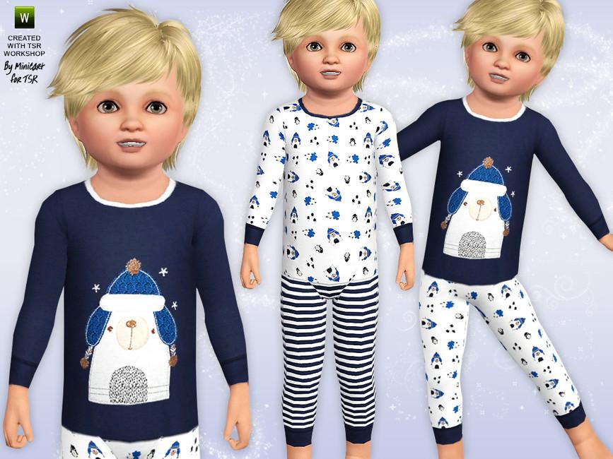 Пижама для малышей Polar Bear Pyjamas для Симс 3
