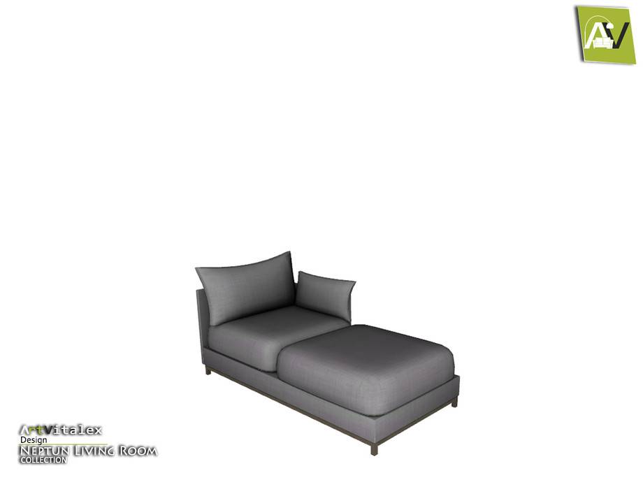 Диван Neptun Modular Sofa Double Right для Симс 3 - фото 1