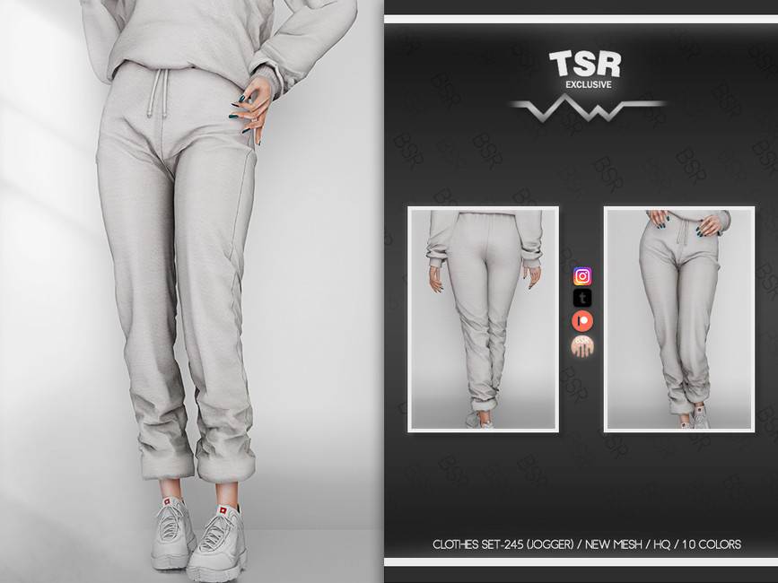 Джоггеры BD749 для Симс 4