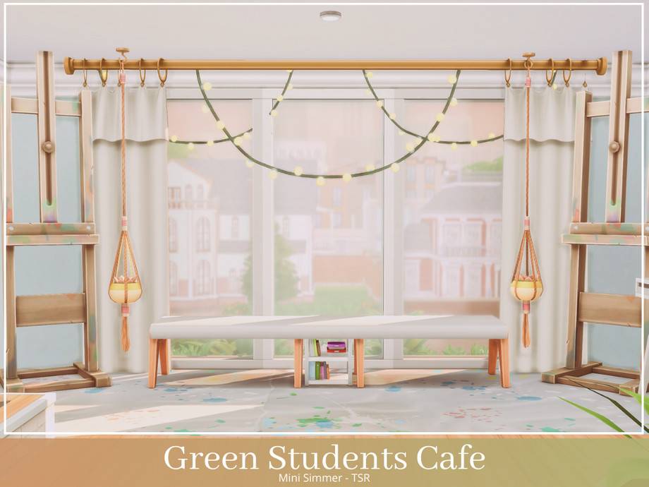 Кафе Green Student для Симс 4 - фото 6