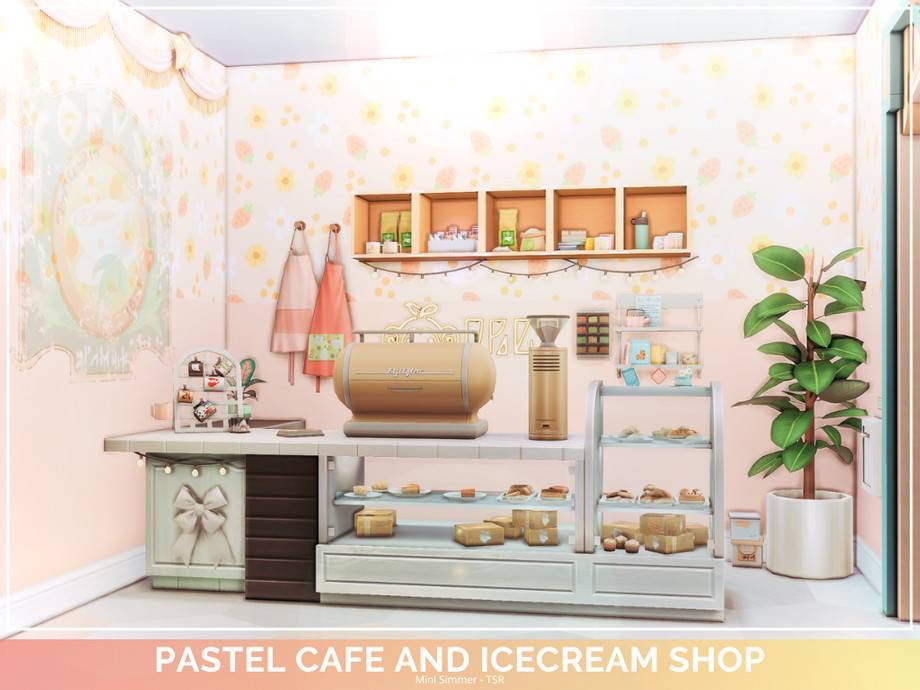 Кафе Pastel Cafe and Icecream Shop для Симс 4 - фото 5