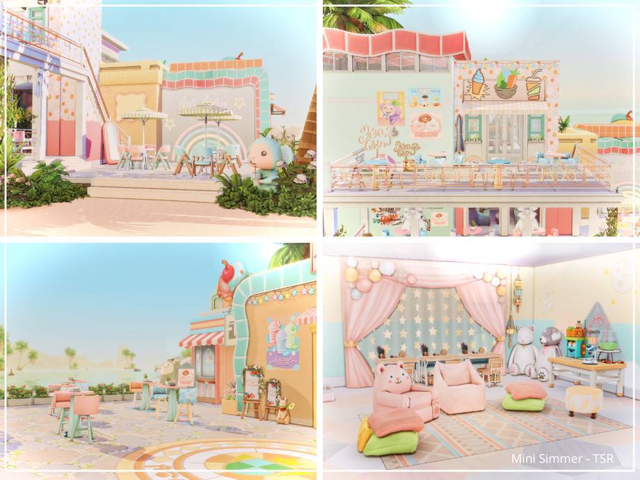 Кафе Pastel Cafe and Icecream Shop для Симс 4 - фото 7