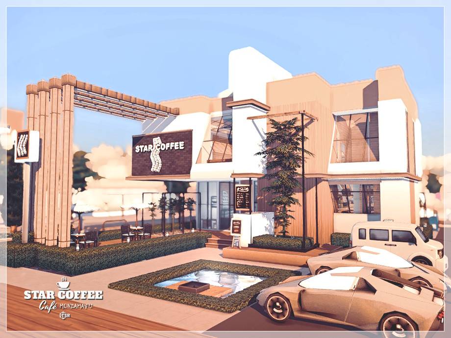 Кафе Star Coffee для Симс 4 - фото 3