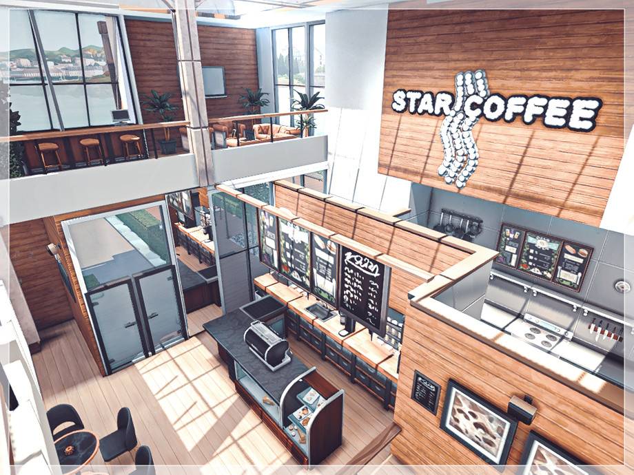 Кафе Star Coffee для Симс 4 - фото 6