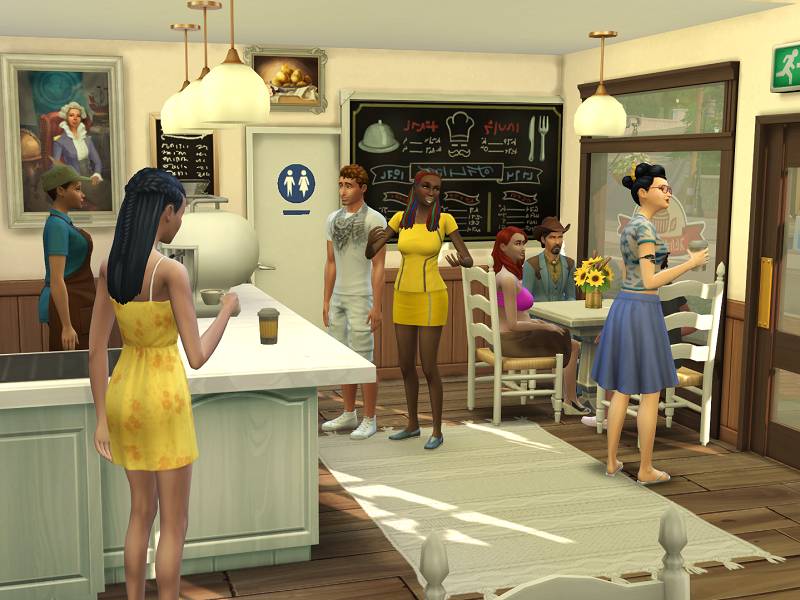 Кафе Village для Симс 4 - фото 6