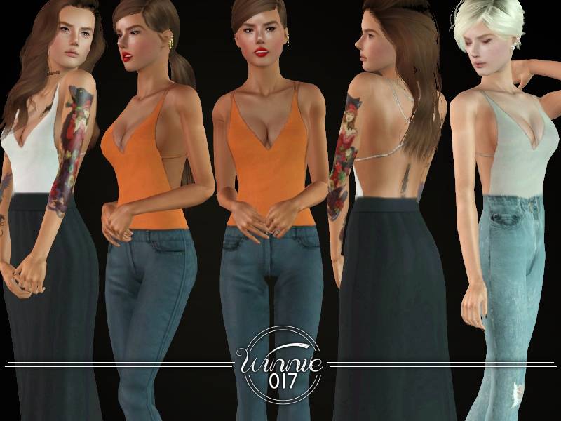 Топ The Anette Top для Симс 3