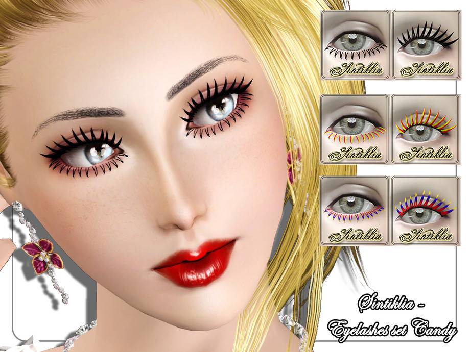 Ресницы Sintiklia - Eyelashes Candy для Симс 3