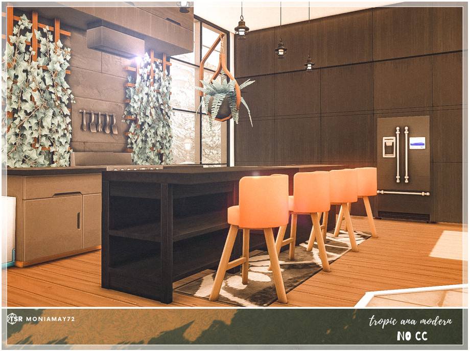 Дом Tropic Ana Modern для Симс 4 - фото 6