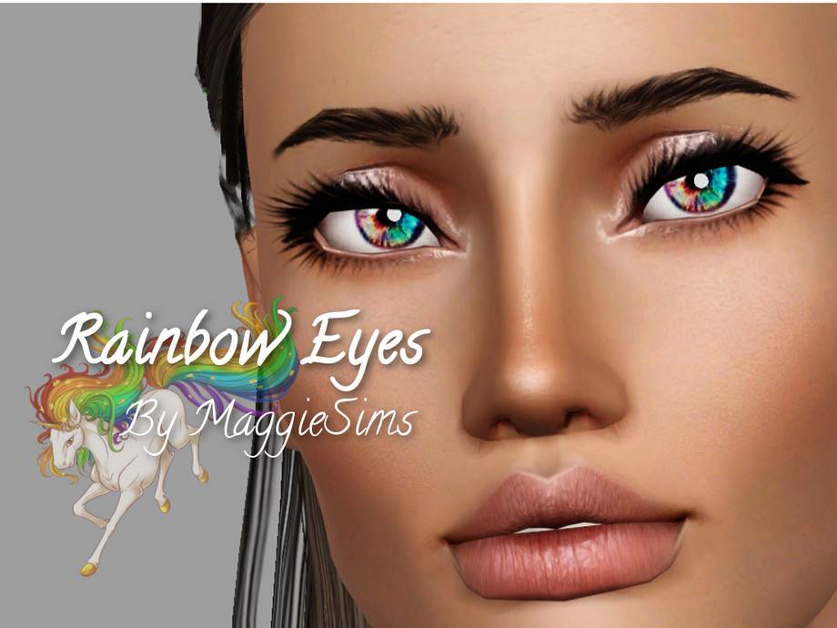 Глаза Rainbow Eyes для Симс 3