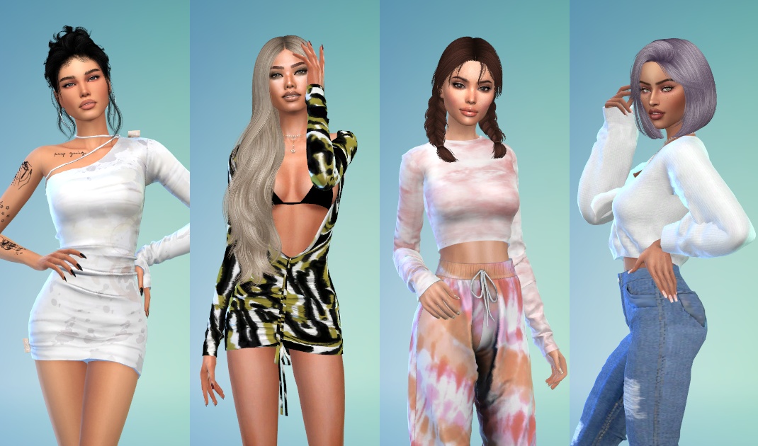 Набор женских причесок #5 для Симс 4